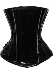 Under Bust Steel boned Black