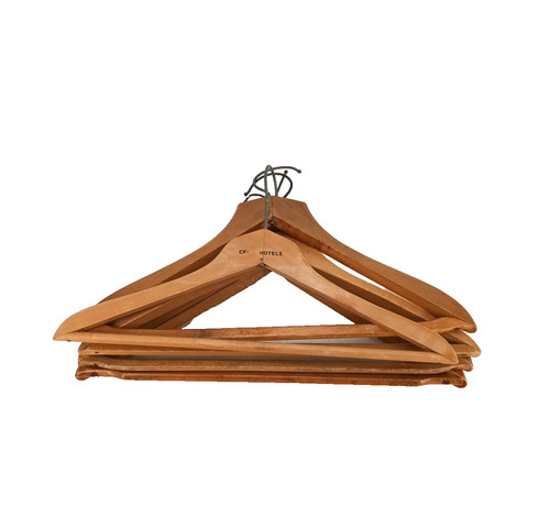 Vintage coat wooden hangers - 5,