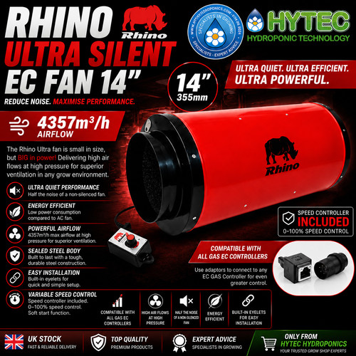 Rhino ultra silent fan - silent, ec