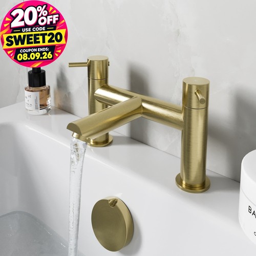 Brushed brass bath - mixer, tap