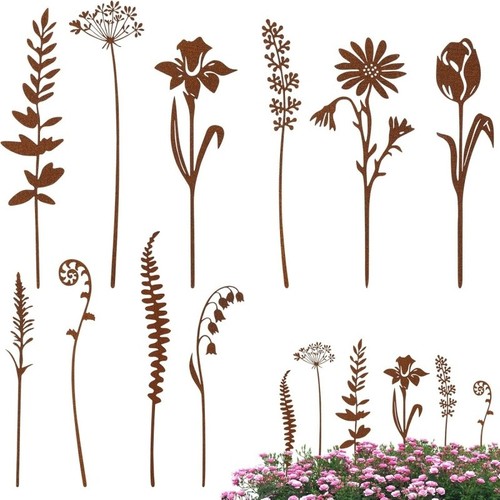 Metal flowers for outside - flowers,