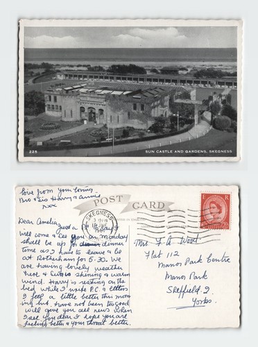 Vintage postcard sun castle - postcard,