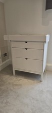 White Stokke Home Dresser and Changer for baby