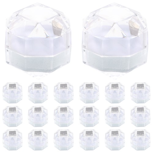 20pcs ring cases transparent - 20pcs,