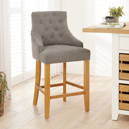 Bar stool luxury - stool, grey