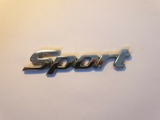 NISSAN ALMERA PRIMERA SPORT CHROME PLASTIC REAR BADGE EMBLEM