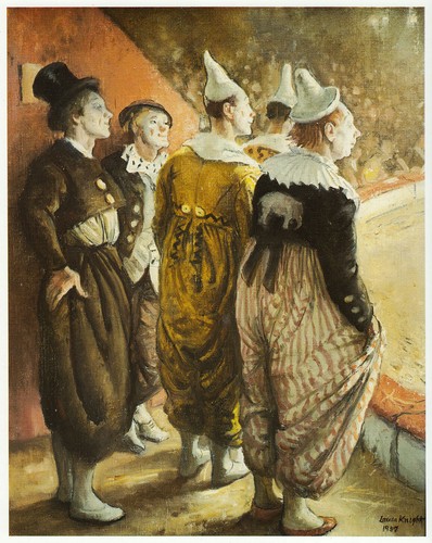Old time circus clowns - time,