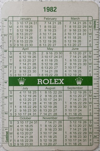 Rare vintage rolex calendar - rare,