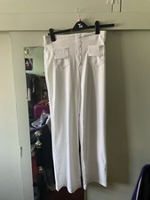 White neoprene trousers - neoprene,