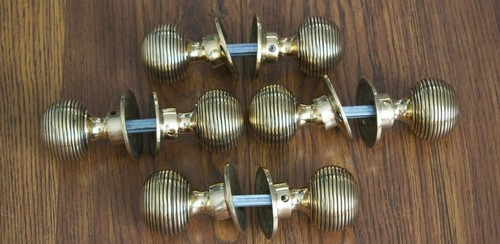 Solid brass door knobs - solid,