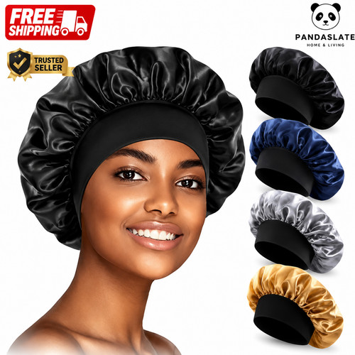 Long hair care satin bonnet - long,
