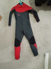Jobe Boston Series Childs Size 116 Wet Suit grey red 3/2mm approx age 5-6 years
