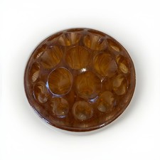 Vintage Amber Glass Flower