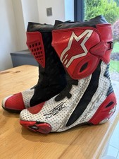 Authenticated Super bike Champion Jonathon Rea Alpine Stars Motorcycle Boots