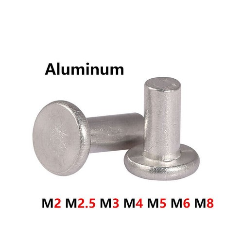 Aluminium flat head solid - aluminium,