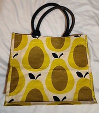 Orla kiely pear shopper jute - pear,