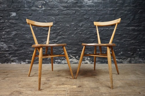 Pair 1950 vintage ercol - 1950's,