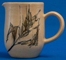 Craw  Arran Studio Pottery Jug Scottish Pottery 10.5cm  Tall Hand made Vintage