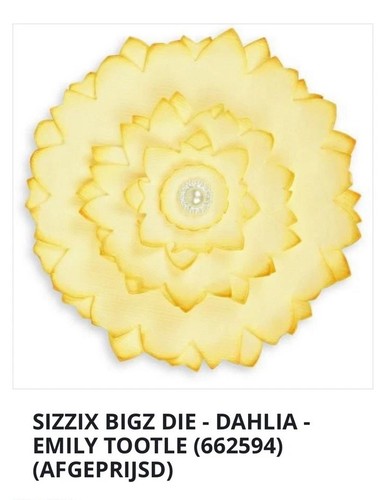 Sizzix bigz die dahlia - bigz, by