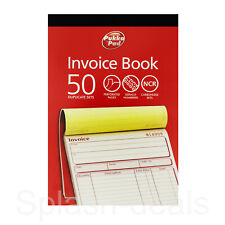 Pukka Duplicate Invoice Book NCR - Carbonless Receipt Record Number Pad - 50 Set