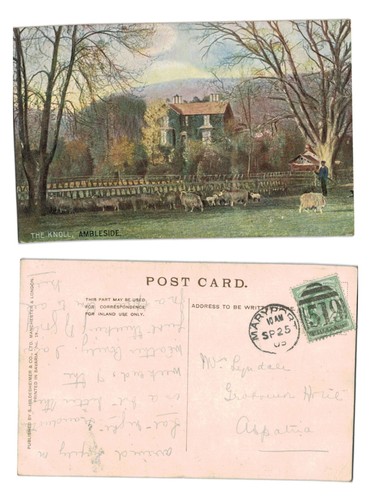 Vintage postcard the knoll - vintage,