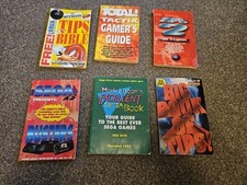6 Retro Gaming Cheats Tips Strategy Books Sega XS Power Gamesmaster 
