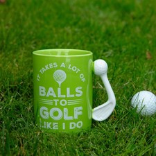Novelty Golf Mug - It Takes Balls - Funny Golf Gifts Mens