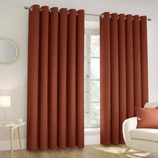 100% Blackout Eyelet Curtains