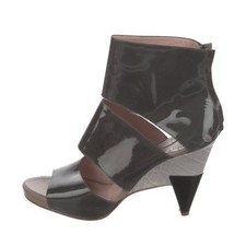 Chloe gray black patent - black,