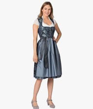 Stockerpoint Women's Dirndl Willow Bavarian Dress Luxury 2 Piece Blue UK 8 BNWT