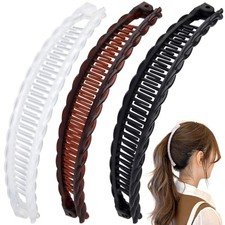 3pcs french banana clips - banana,
