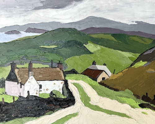 Welsh oil painting - ,