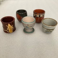 Bundle of 5 unique egg cups -