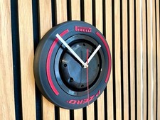 Racing Tire Wall Clock | F1 Tyre | Race Car Time Watch | Formula 1 Fan