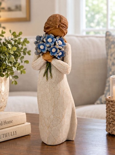 Willow tree forget - forget-me-not, girl