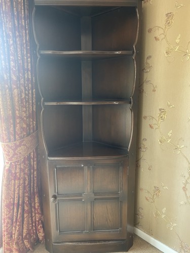 Brown wooden corner cabinet - corner,