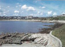 Castle Beach Falmouth Cornwall Postcard unused VGC