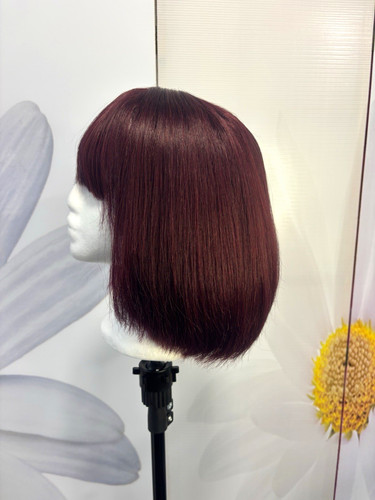 Burgundy wine bob wig - bob, full