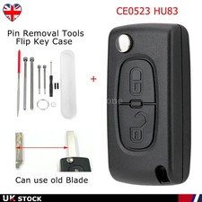 Car Flip Key Case Fob CE0523 For Peugeot Expert Van 207 307 308 807 3008 5008