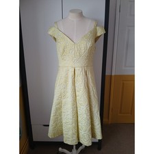Debut Yellow White Floral Lace