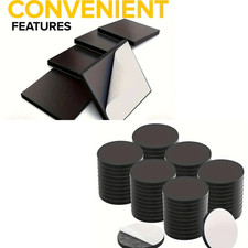 Self Adhesive Magnetic Discs/Squares Black Craft Magnets for Decorating
