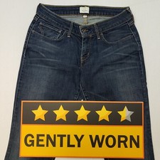 Levi's BOLD CURVE Womens Jeans Stretch Low Rise W28 L31 Blue Slim Skinny