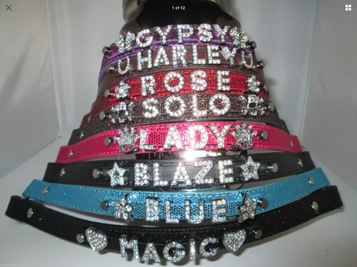 Personalised browbands crystal - browbands,