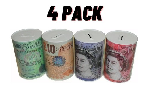 Pack pound note design piggy - 4,