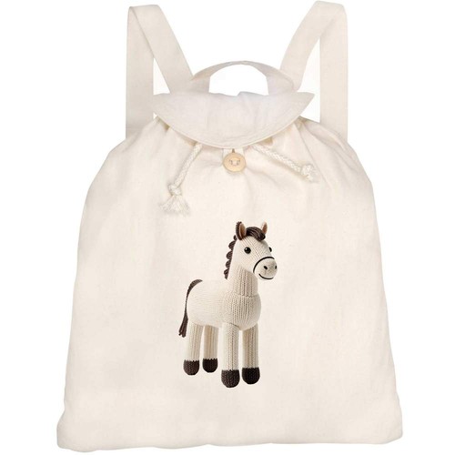 Knitted style horse canvas - style, horse'