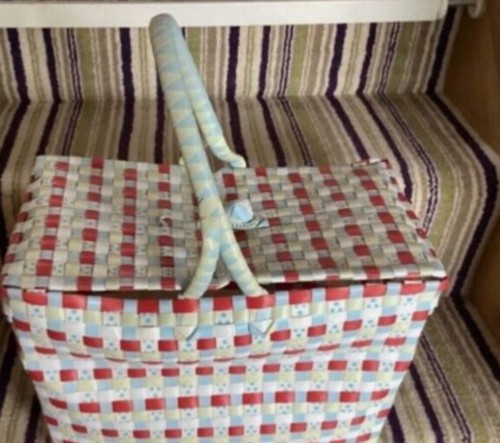 Vintage retro plastic picnic - plastic,