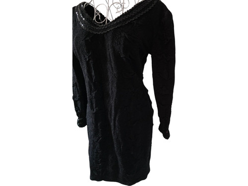 Vintage black embroidered - vintage,