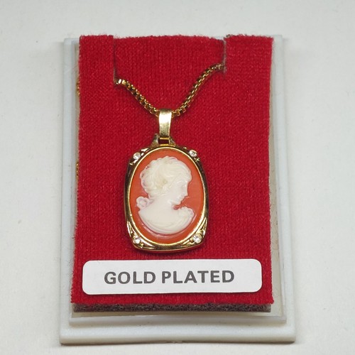 Vintage gold plated - vintage, cameo