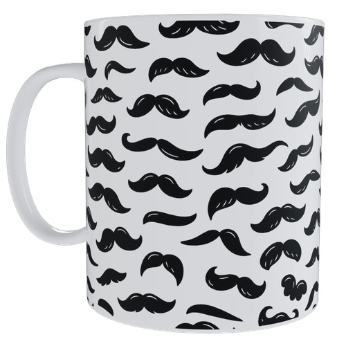 Repeating moustache pattern - moustache,