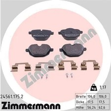 REAR BRAKE PAD SET DISC BRAKE FITS: BMW 5 525 D XDRIVE/525 D/520 I/535 I XDRI